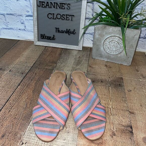 Madewell ruthie crisscross mule striped - Picture 2 of 10